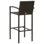 Taburetes de cocina 4 unidades ratán sintético marrón de vidaXL, Sillas de jardín - Ref: Foro24-313454, Precio: 181,81 €, Des...