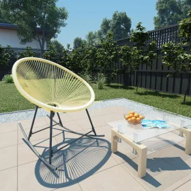 Silla de jardín Acapulco ratán sintético beige de vidaXL, Sillas de jardín - Ref: Foro24-313140, Precio: 116,22 €, Descuento: %