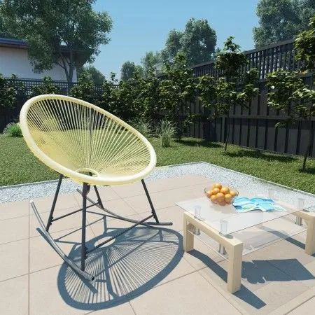 Silla de jardín Acapulco ratán sintético beige de vidaXL, Sillas de jardín - Ref: Foro24-313140, Precio: 116,22 €, Descuento: %