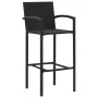 Taburetes de cocina 4 unidades ratán sintético negro de vidaXL, Sillas de jardín - Ref: Foro24-313455, Precio: 189,91 €, Desc...