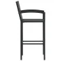 Taburetes de cocina 4 unidades ratán sintético negro de vidaXL, Sillas de jardín - Ref: Foro24-313455, Precio: 189,91 €, Desc...