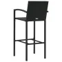 Taburetes de cocina 4 unidades ratán sintético negro de vidaXL, Sillas de jardín - Ref: Foro24-313455, Precio: 189,91 €, Desc...