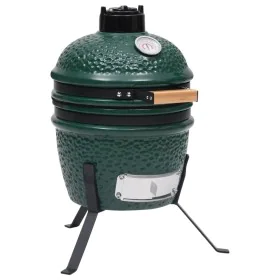 Barbacoa 2 en 1 ahumadora Kamado de cerámica verde 56 cm de vidaXL, Barbacoas - Ref: Foro24-316094, Precio: 250,71 €, Descuen...