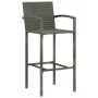 Taburetes de cocina 4 unidades ratán sintético gris de vidaXL, Sillas de jardín - Ref: Foro24-313456, Precio: 170,57 €, Descu...
