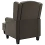 Sillón con taburete reposapiés de tela gris taupe de vidaXL, Sillones - Ref: Foro24-320159, Precio: 277,13 €, Descuento: %
