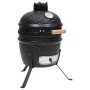Barbacoa 2 en 1 ahumadora Kamado de cerámica negro 56 cm de vidaXL, Barbacoas - Ref: Foro24-316093, Precio: 259,48 €, Descuen...