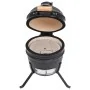 Barbacoa 2 en 1 ahumadora Kamado de cerámica negro 56 cm de vidaXL, Barbacoas - Ref: Foro24-316093, Precio: 259,48 €, Descuen...