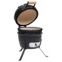 Barbacoa 2 en 1 ahumadora Kamado de cerámica negro 56 cm de vidaXL, Barbacoas - Ref: Foro24-316093, Precio: 259,48 €, Descuen...
