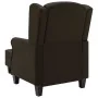 Sillón con taburete reposapiés de tela marrón oscuro de vidaXL, Sillones - Ref: Foro24-320156, Precio: 238,71 €, Descuento: %