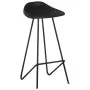 Taburetes de cocina 2 unidades cuero auténtico negro de vidaXL, Taburetes de cocina - Ref: Foro24-320641, Precio: 145,55 €, D...