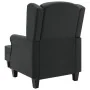 Sillón con taburete reposapiés tela gris oscuro de vidaXL, Sillones - Ref: Foro24-320152, Precio: 237,77 €, Descuento: %