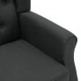 Sillón con taburete reposapiés tela gris oscuro de vidaXL, Sillones - Ref: Foro24-320152, Precio: 237,77 €, Descuento: %