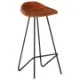 Taburetes de barra de cocina 4 unidades cuero auténtico marrón de vidaXL, Taburetes de cocina - Ref: Foro24-320644, Precio: 2...