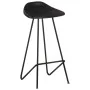 Taburetes de cocina 4 unidades cuero auténtico negro de vidaXL, Taburetes de cocina - Ref: Foro24-320642, Precio: 215,62 €, D...