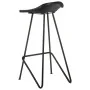 Taburetes de cocina 4 unidades cuero auténtico negro de vidaXL, Taburetes de cocina - Ref: Foro24-320642, Precio: 215,62 €, D...