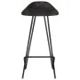 Taburetes de cocina 4 unidades cuero auténtico negro de vidaXL, Taburetes de cocina - Ref: Foro24-320642, Precio: 215,62 €, D...