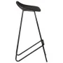 Taburetes de cocina 4 unidades cuero auténtico negro de vidaXL, Taburetes de cocina - Ref: Foro24-320642, Precio: 215,62 €, D...