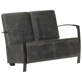 Aged gray genuine leather 2-seater sofa by vidaXL, Armchairs - Ref: Foro24-321866, Price: 366,24 €, Discount: %