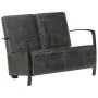 Aged gray genuine leather 2-seater sofa by vidaXL, Armchairs - Ref: Foro24-321866, Price: 366,24 €, Discount: %