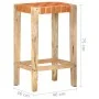 Taburetes de bar 2 piezas cuero auténtico marrón 75 cm de vidaXL, Taburetes de cocina - Ref: Foro24-321830, Precio: 129,09 €,...