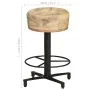 Taburetes de cocina 2 unidades madera maciza de mango 52 cm de vidaXL, Taburetes de cocina - Ref: Foro24-321963, Precio: 124,...