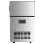 Máquina de hacer cubitos de hielo plateada 45 kg/24 h de vidaXL, Máquinas de hielo - Ref: Foro24-153682, Precio: 398,42 €, De...