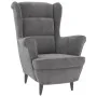 Sillón de terciopelo gris claro de vidaXL, Sillones - Ref: Foro24-324059, Precio: 202,48 €, Descuento: %
