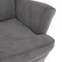 Sillón de terciopelo gris claro de vidaXL, Sillones - Ref: Foro24-324059, Precio: 202,48 €, Descuento: %
