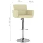 Kitchen stools 2 units cream-colored synthetic leather by vidaXL, Kitchen stools - Ref: Foro24-323657, Price: 189,74 €, Disco...