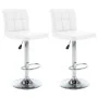 Taburetes de cocina 2 unidades cuero sintético blanco de vidaXL, Taburetes de cocina - Ref: Foro24-323633, Precio: 122,72 €, ...