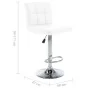 Taburetes de cocina 2 unidades cuero sintético blanco de vidaXL, Taburetes de cocina - Ref: Foro24-323633, Precio: 122,72 €, ...