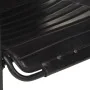 Silla de relax reposabrazos y reposapiés cuero auténtico negro de vidaXL, Sillones - Ref: Foro24-323729, Precio: 101,22 €, De...