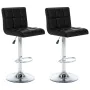Taburetes de cocina 2 unidades cuero sintético negro by vidaXL, Kitchen stools - Ref: Foro24-323634, Price: 112,40 €, Discoun...
