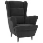 Sillón de terciopelo gris oscuro de vidaXL, Sillones - Ref: Foro24-324060, Precio: 200,98 €, Descuento: %