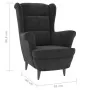 Sillón de terciopelo gris oscuro de vidaXL, Sillones - Ref: Foro24-324060, Precio: 200,98 €, Descuento: %