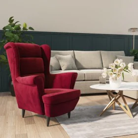 Sillón de tela color vino de vidaXL, Sillones - Ref: Foro24-324064, Precio: 220,69 €, Descuento: %