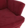 Sillón de tela color vino de vidaXL, Sillones - Ref: Foro24-324064, Precio: 220,69 €, Descuento: %