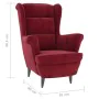 Sillón de tela color vino de vidaXL, Sillones - Ref: Foro24-324064, Precio: 220,69 €, Descuento: %