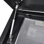 Campana extractora vidrio templado negro con pantalla 600 mm de vidaXL, Extractores - Ref: Foro24-241215, Precio: 152,81 €, D...