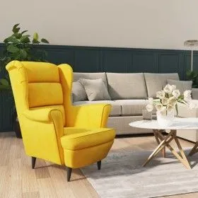 Senfgelber Samtsessel von vidaXL, Sessel - Ref: Foro24-324066, Preis: 204,50 €, Rabatt: %