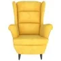 Sillón de terciopelo amarillo mostaza de vidaXL, Sillones - Ref: Foro24-324066, Precio: 204,50 €, Descuento: %