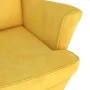 Sillón de terciopelo amarillo mostaza de vidaXL, Sillones - Ref: Foro24-324066, Precio: 204,50 €, Descuento: %
