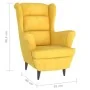 Sillón de terciopelo amarillo mostaza de vidaXL, Sillones - Ref: Foro24-324066, Precio: 204,50 €, Descuento: %