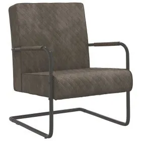Silla voladiza de terciopelo gris claro de vidaXL, Sillones - Ref: Foro24-325724, Precio: 95,48 €, Descuento: %