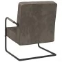 Silla voladiza de terciopelo gris claro de vidaXL, Sillones - Ref: Foro24-325724, Precio: 95,48 €, Descuento: %