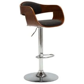 Küchenhocker aus Bugholz und grauem Stoff von vidaXL, Küchenhocker - Ref: Foro24-283119, Preis: 133,86 €, Rabatt: %