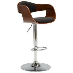 Taburete de cocina de madera curvada y tela gris de vidaXL, Taburetes de cocina - Ref: Foro24-283119, Precio: 133,86 €, Descu...