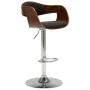 Taburete de cocina de madera curvada y tela gris de vidaXL, Taburetes de cocina - Ref: Foro24-283119, Precio: 133,86 €, Descu...