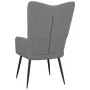 Silla de relajación de tela gris oscuro de vidaXL, Sillones - Ref: Foro24-327546, Precio: 130,30 €, Descuento: %