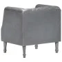 Sillón de cuero de cabra auténtico gris de vidaXL, Sillones - Ref: Foro24-286618, Precio: 246,11 €, Descuento: %